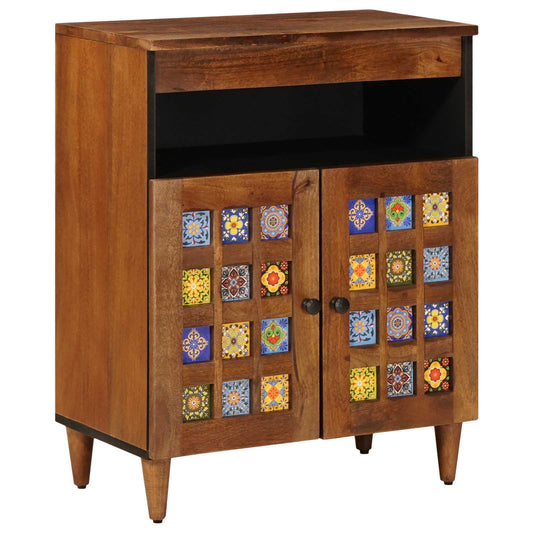 Sideboard Walnut 60 x 33 x 75 cm Solid Mango Wood