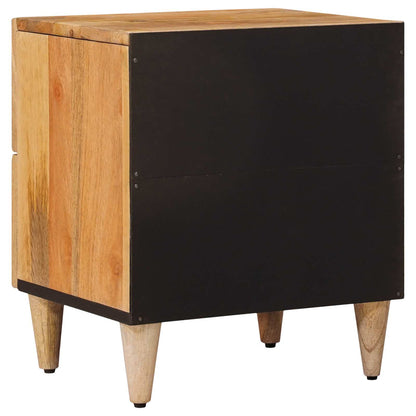 Bedside Cabinet Natural 40 x 33.5 x 46 cm Solid Mango Wood