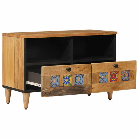TV Cabinet Natural 70 x 33 x 46 cm Solid Mango Wood