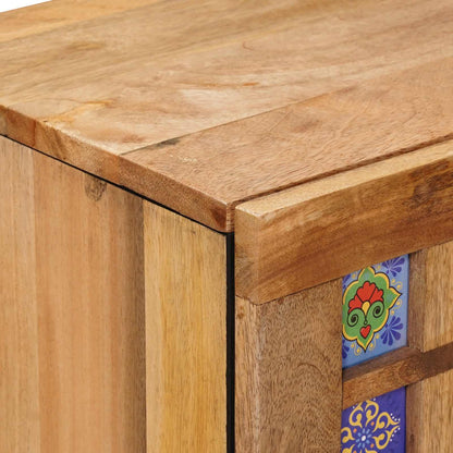 Sideboard 60 x 33 x 75 cm Solid Mango Wood Natural