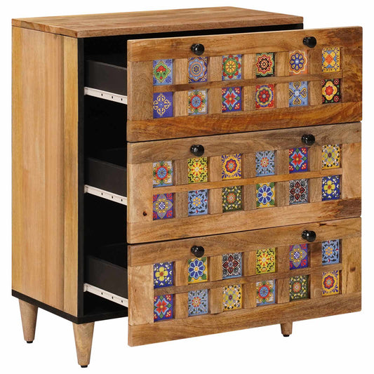 Sideboard 60 x 33 x 75 cm Solid Mango Wood Natural