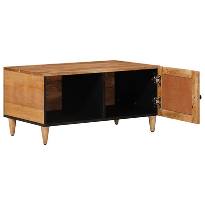 Coffee Table Natural 80 x 50 x 40 cm Solid Mango Wood