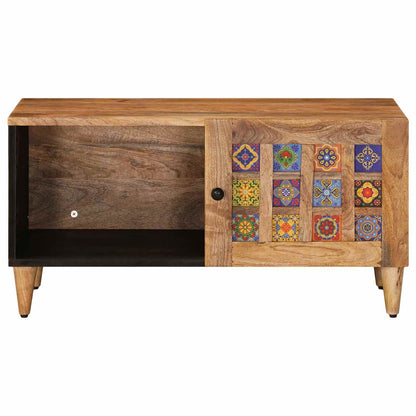 Coffee Table Natural 80 x 50 x 40 cm Solid Mango Wood