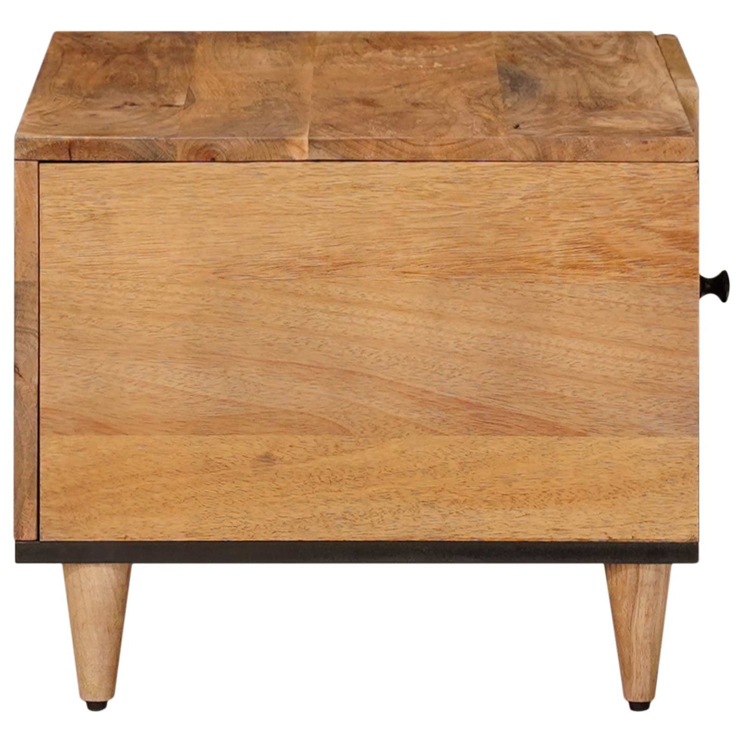 Coffee Table Natural 80 x 50 x 40 cm Solid Mango Wood
