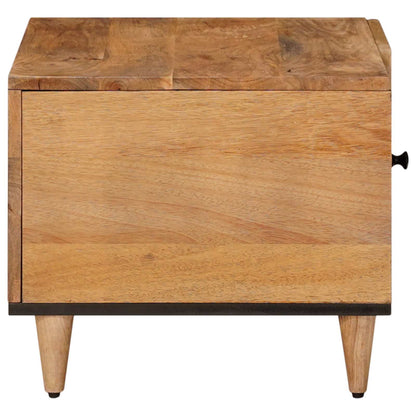 Coffee Table Natural 80 x 50 x 40 cm Solid Mango Wood