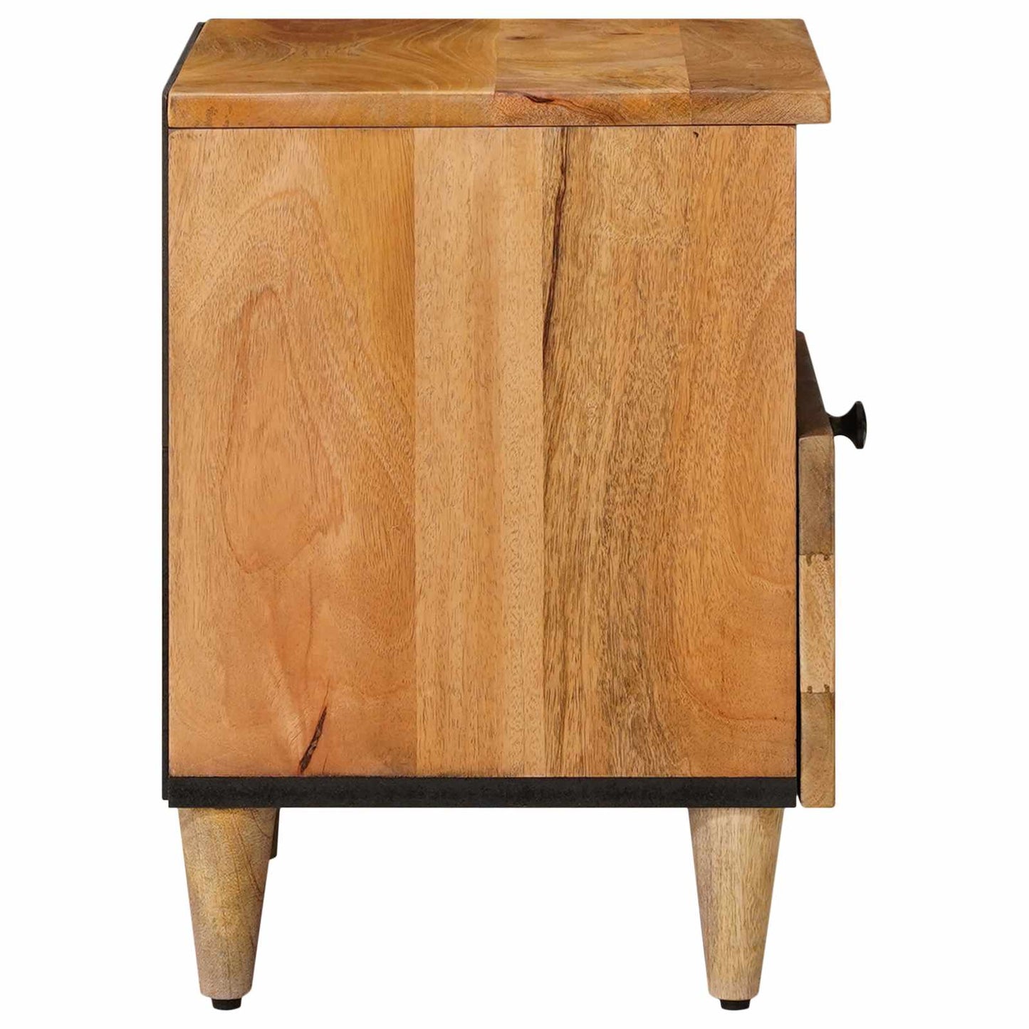 Bedside Cabinet Natural 40 x 33 x 46 cm Solid Mango Wood
