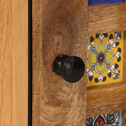 Bedside Cabinet Natural 50 x 33 x 60 cm Solid Mango Wood
