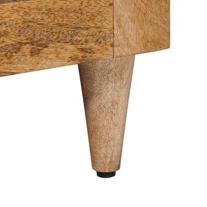 Bedside Cabinet Natural 50 x 33 x 60 cm Solid Mango Wood