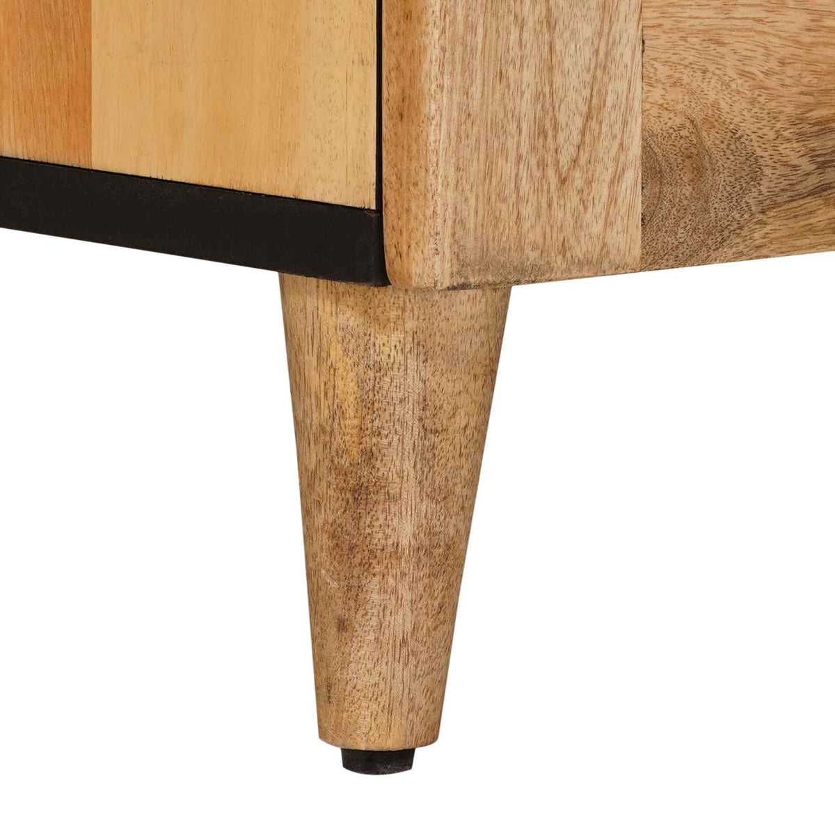 TV Cabinet Natural 105 x 33.5 x 46 cm Solid Mango Wood