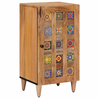 Sideboard with Storage Natural 40 x 33 x 75 cm Solid Mango Wood