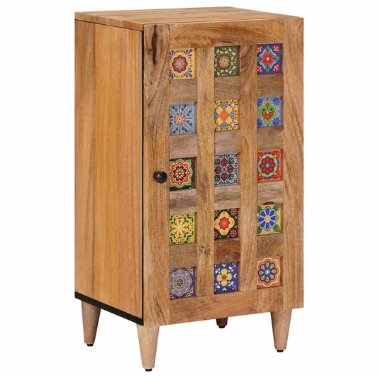 Sideboard with Storage Natural 40 x 33 x 75 cm Solid Mango Wood