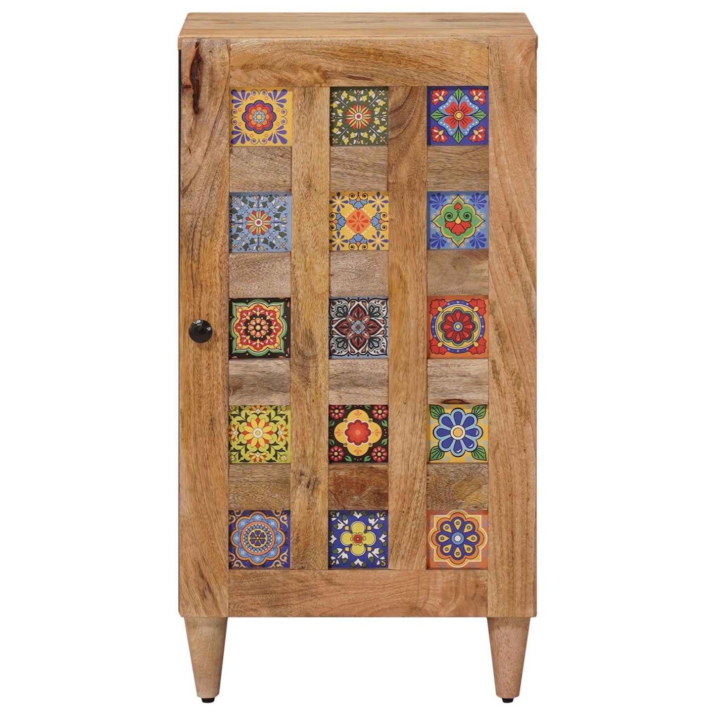 Sideboard with Storage Natural 40 x 33 x 75 cm Solid Mango Wood