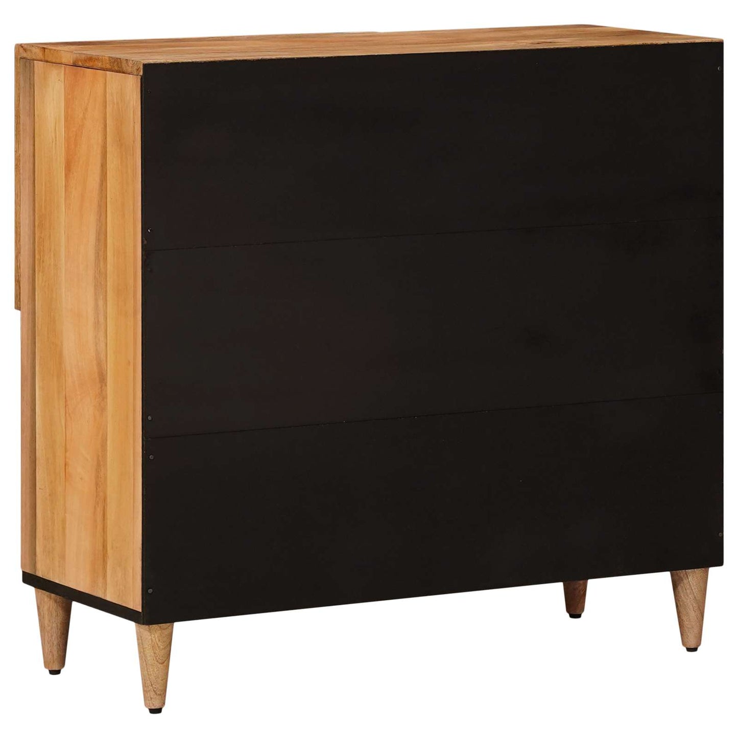 Sideboard with Storage Natural 80 x 33 x 75 cm Solid Mango Wood