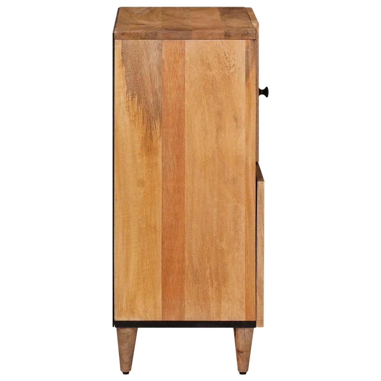 Sideboard with Storage Natural 80 x 33 x 75 cm Solid Mango Wood