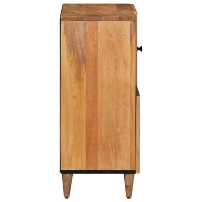 Sideboard with Storage Natural 80 x 33 x 75 cm Solid Mango Wood