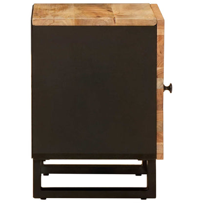 Bedside Cabinet 2 pcs Brown 40 x 33 x 46 cm Solid Mango Wood