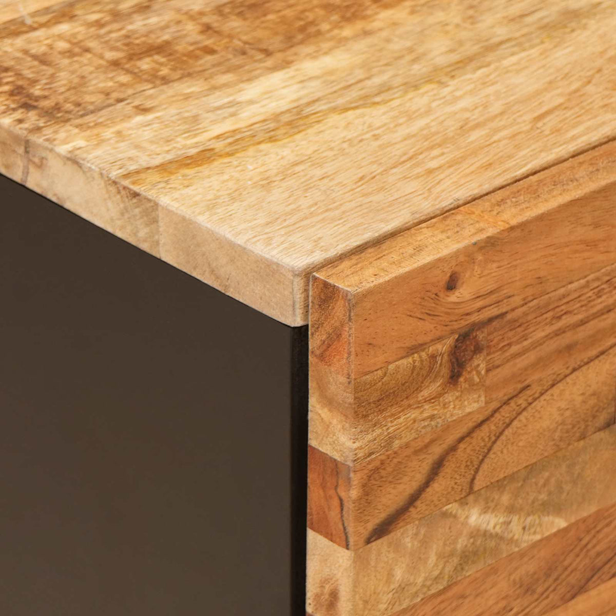 Bedside Cabinet 2 pcs Brown 40 x 33 x 46 cm Solid Mango Wood