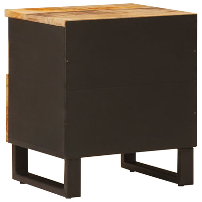 Bed cabinet 2 pcs Brown 40 x 33 x 46 cm Solid Mango Wood
