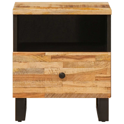 Bed cabinet 2 pcs Brown 40 x 33 x 46 cm Solid Mango Wood