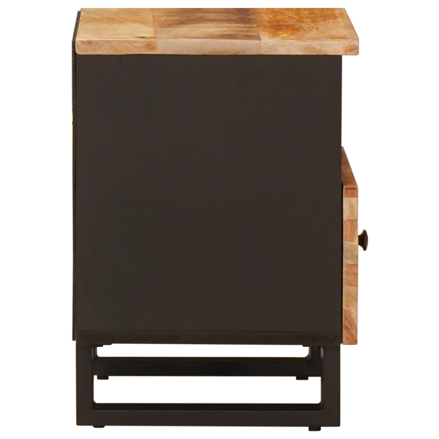 Bed cabinet 2 pcs Brown 40 x 33 x 46 cm Solid Mango Wood