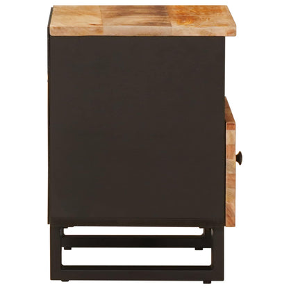 Bed cabinet 2 pcs Brown 40 x 33 x 46 cm Solid Mango Wood