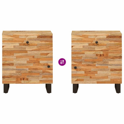 Bed cabinet Brown 50 x 33 x 60 cm Solid Mango Wood