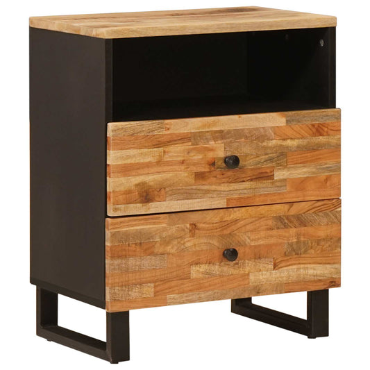Bed cabinet Brown 50 x 33 x 62 cm Solid Mango Wood