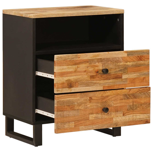 Bed cabinet Brown 50 x 33 x 62 cm Solid Mango Wood