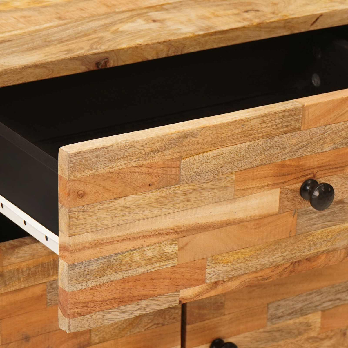 Bed cabinet Brown 50 x 33 x 60 cm Solid Mango Wood