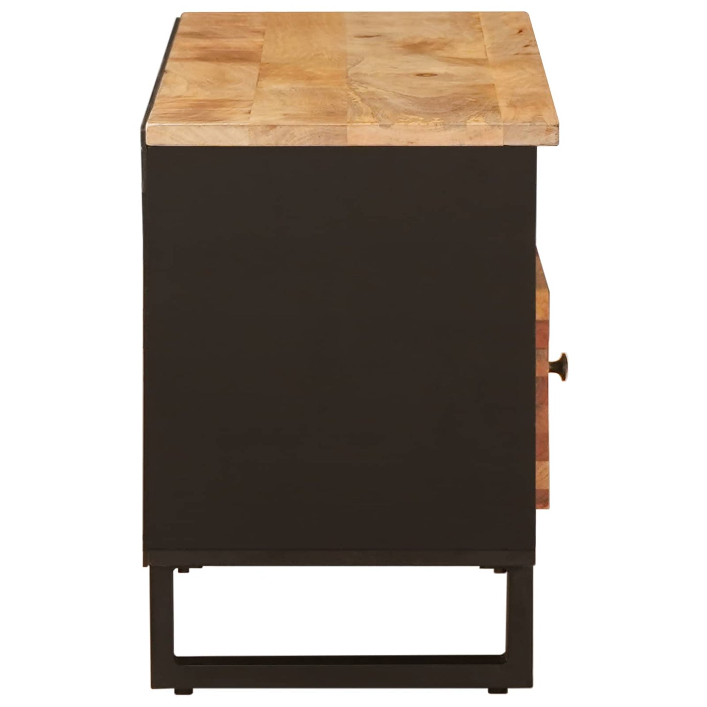 TV Cabinet with Drawer Brown 100 x 33 x 46 cm Solid Mango Wood