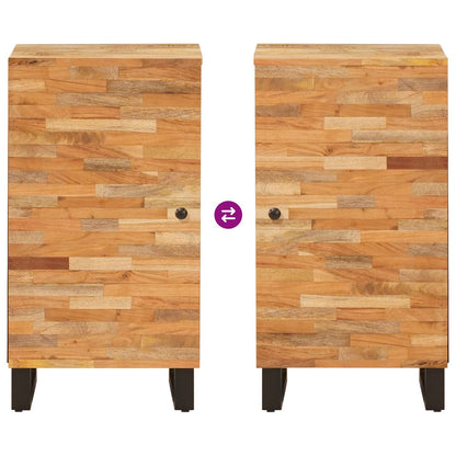 Side Cabinet with Door Brown 40 x 33 x 75 cm Solid Mango Wood