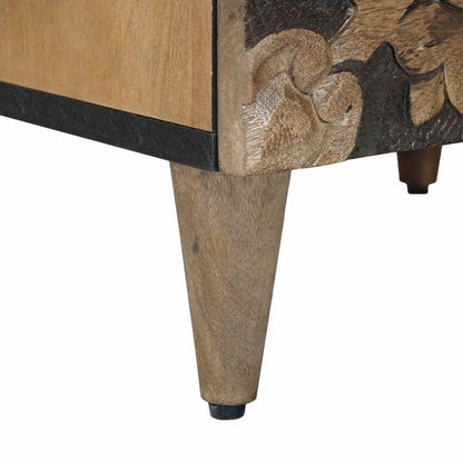 Bedside Cabinet Brown 40 x 33.5 x 46 cm Solid Mango Wood