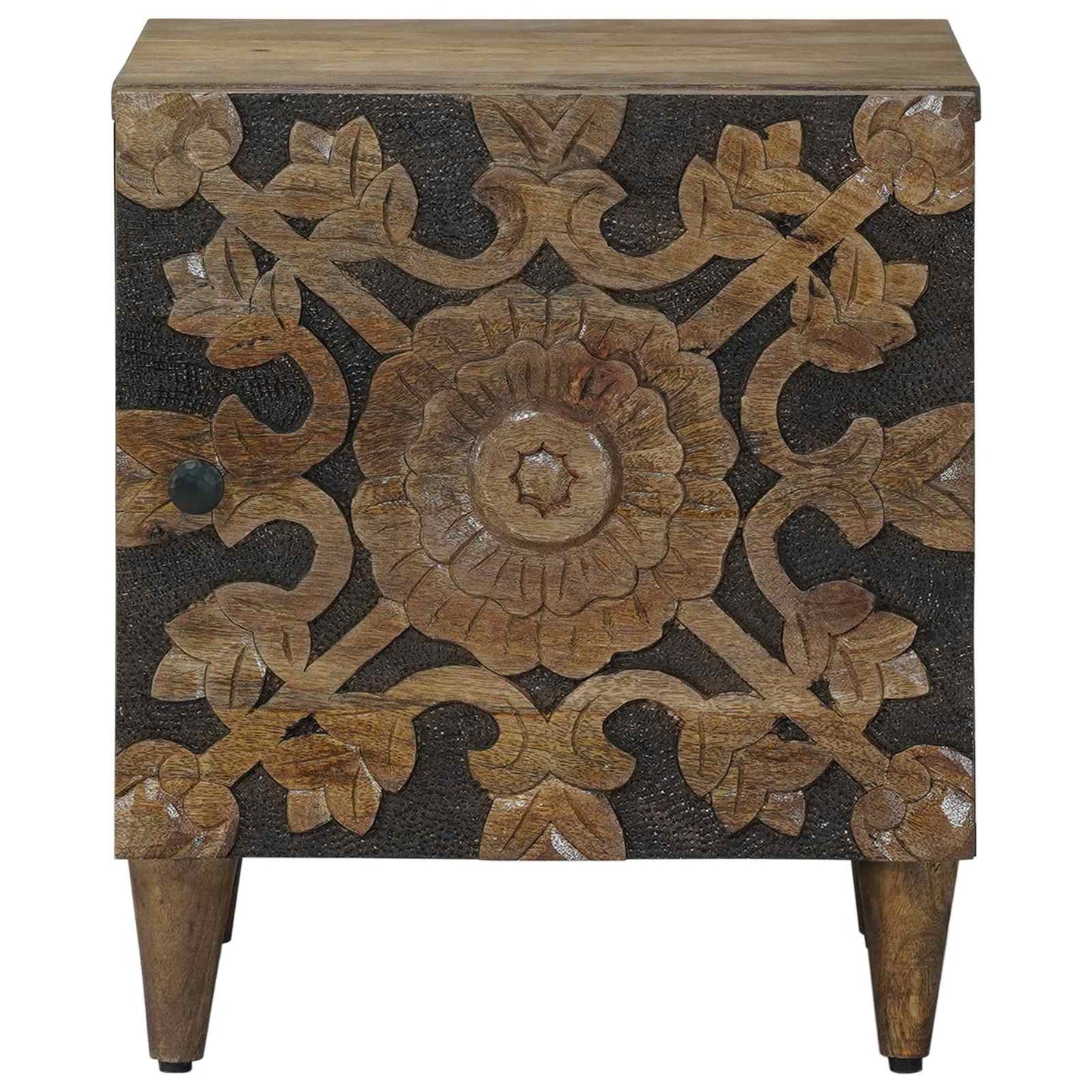 Bedside Cabinet Brown 40 x 33.5 x 46 cm Solid Mango Wood