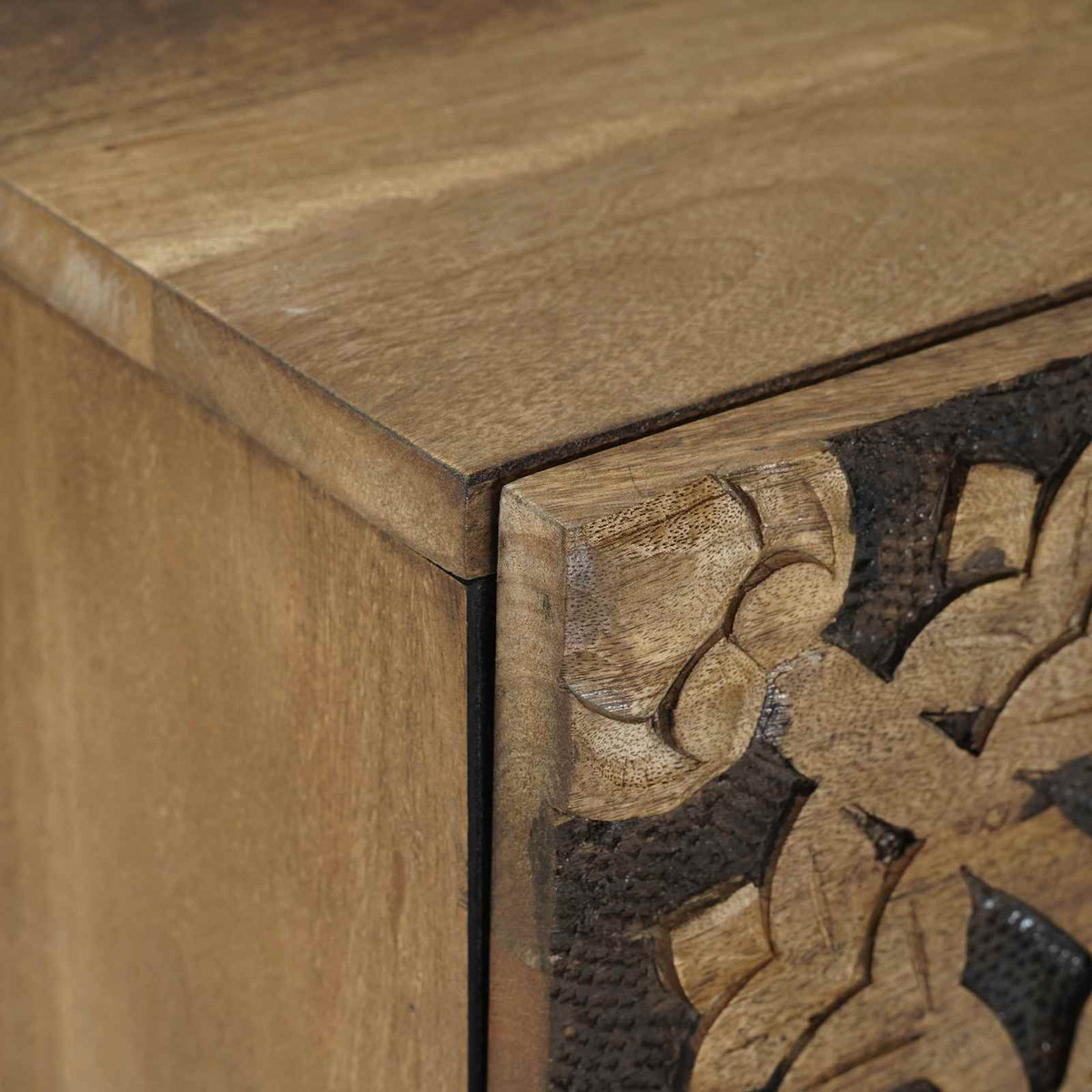 Bedside Cabinet 2 pcs Brown 40 x 33.5 x 46 cm Solid Mango Wood