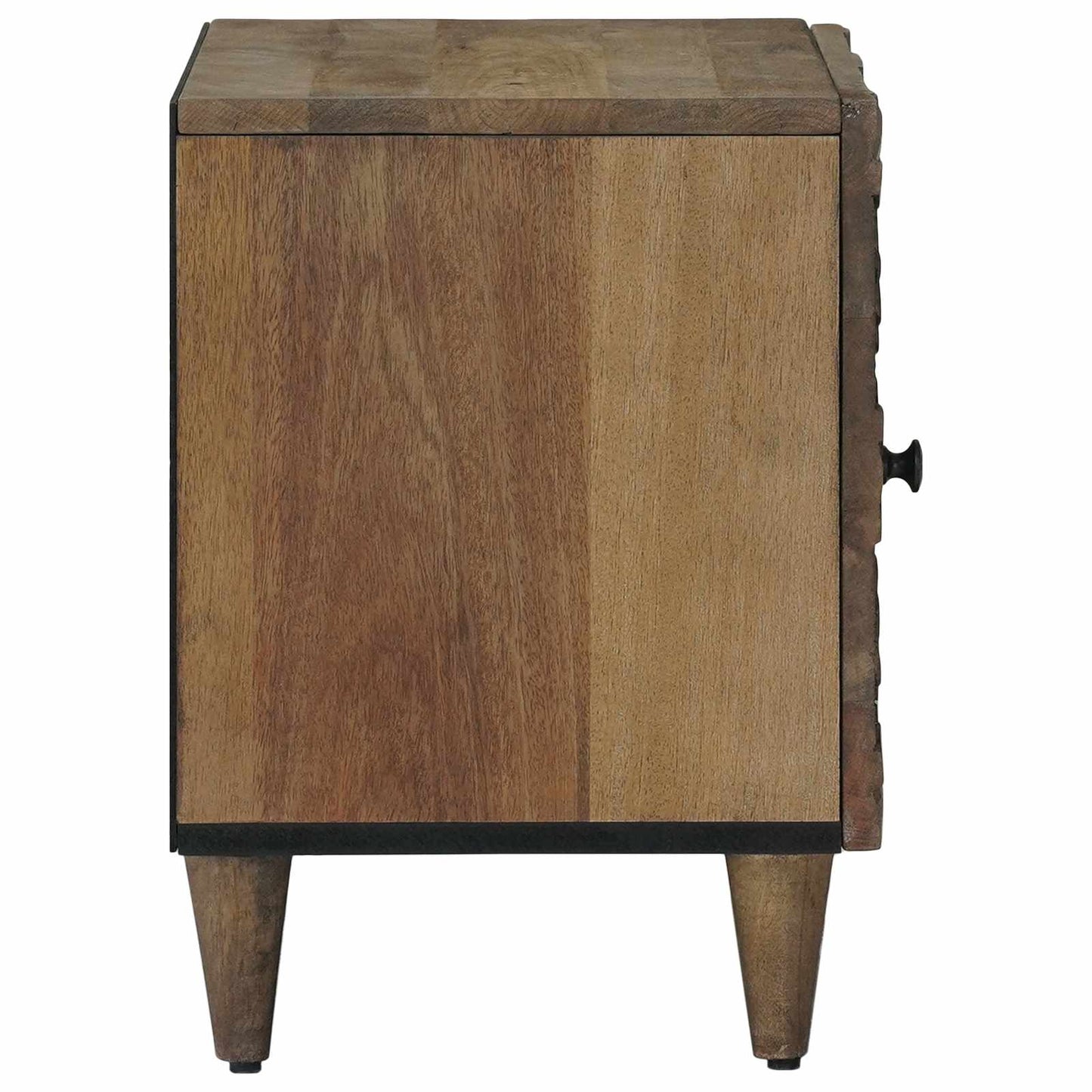Bedside Cabinet 2 pcs Brown 40 x 33.5 x 46 cm Solid Mango Wood