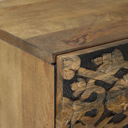 Bedside Cabinet Brown 40 x 33.5 x 46 cm Solid Mango Wood