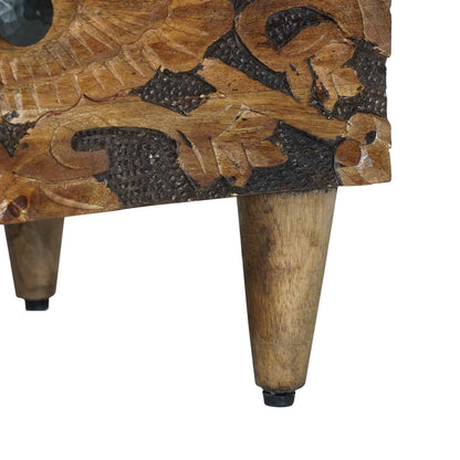 Bedside Cabinet Brown 40 x 33.5 x 46 cm Solid Mango Wood