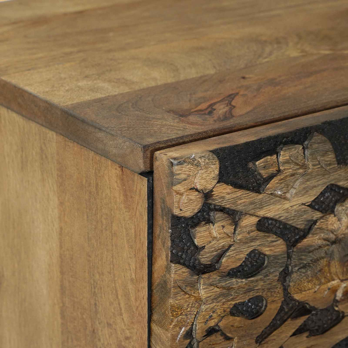 Bedside Cabinet 2 pcs Brown 40 x 33.5 x 46 cm Solid Mango Wood