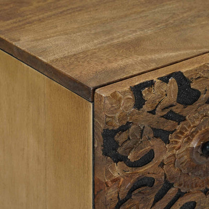 Storage Sideboard Brown 60 x 33.5 x 75 cm Solid Mango Wood