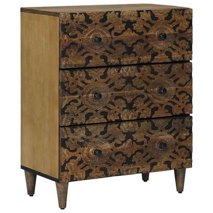 Storage Sideboard Brown 60 x 33.5 x 75 cm Solid Mango Wood