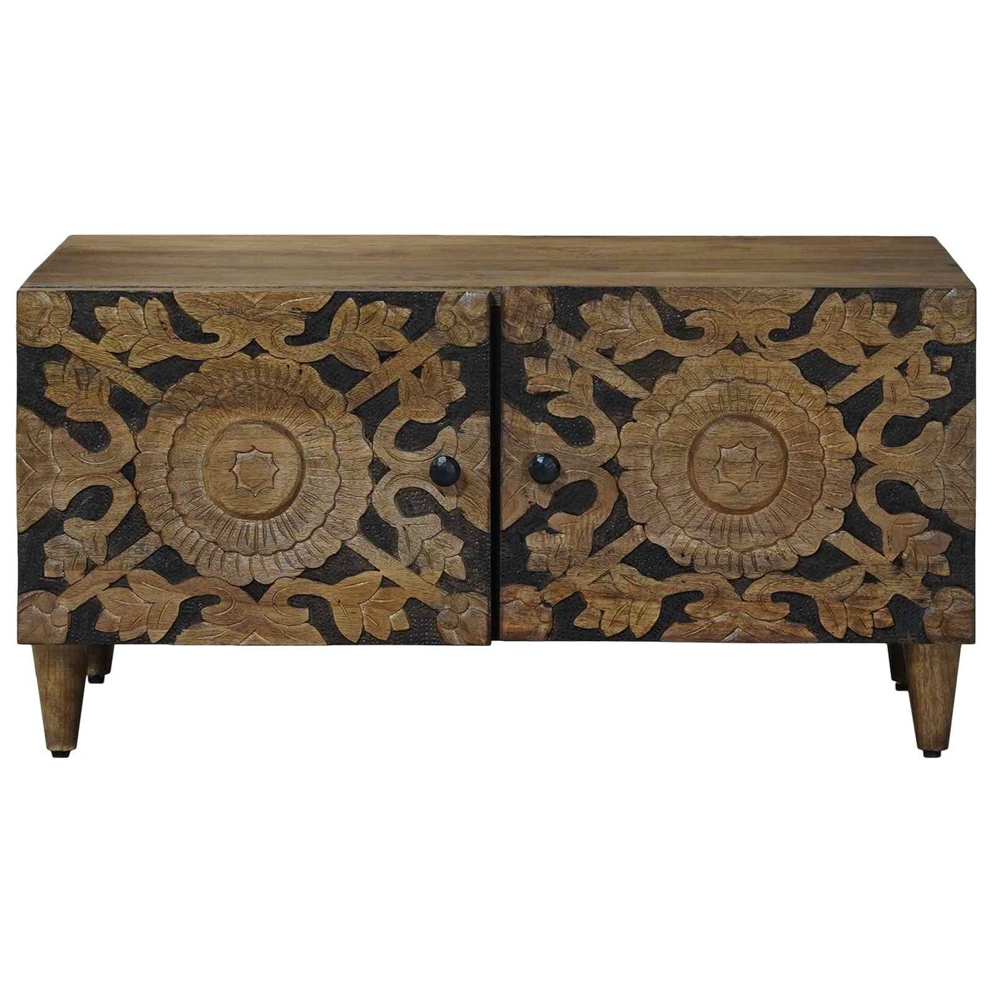 Coffee Table Brown 80 x 50 x 40 cm Solid Mango Wood