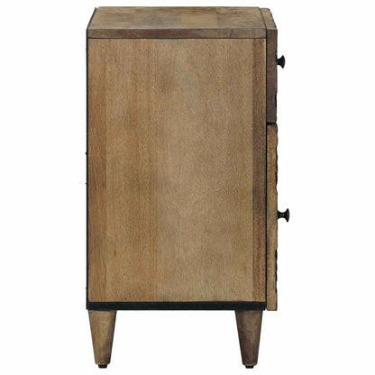 Bed cabinet with Drawer Brown 50 x 33 x 60 cm Solid Mango Wood