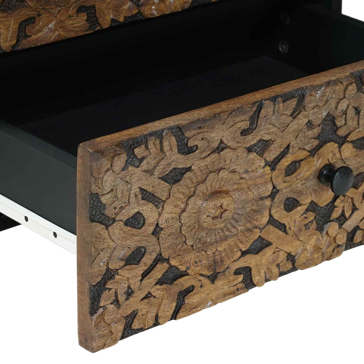 Bed cabinet Brown 50 x 33 x 60 cm Solid Mango Wood
