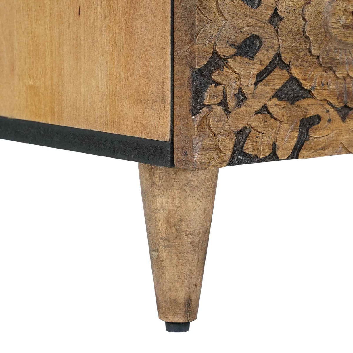 Bed cabinet Brown 50 x 33 x 60 cm Solid Mango Wood