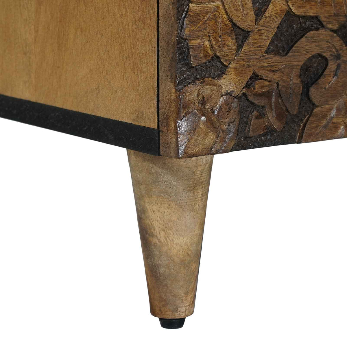 Bed cabinet Brown 50 x 33 x 60 cm Solid Mango Wood