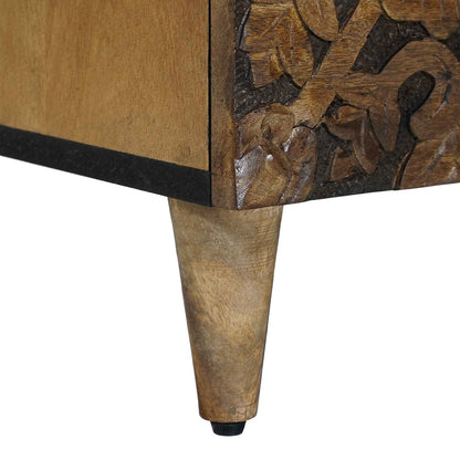 Bed cabinet Brown 50 x 33 x 60 cm Solid Mango Wood
