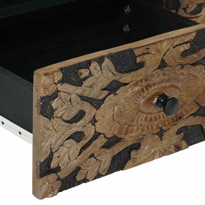 Coffee Table with Drawer Brown 80 x 54 x 40 cm Solid Mango Wood