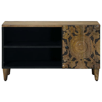 TV Cabinet with Shelf Brown 80 x 31.5 x 46 cm Solid Mango Wood