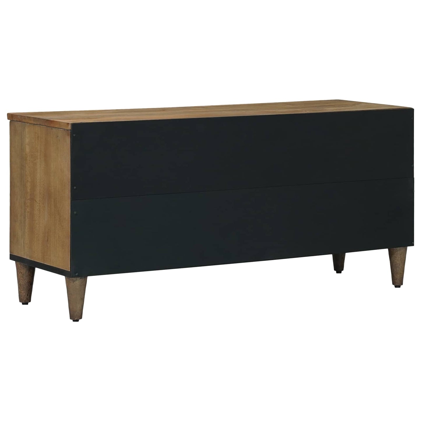 TV Cabinet with Shelf Brown 100 x 33.5 x 46 cm Solid Mango Wood