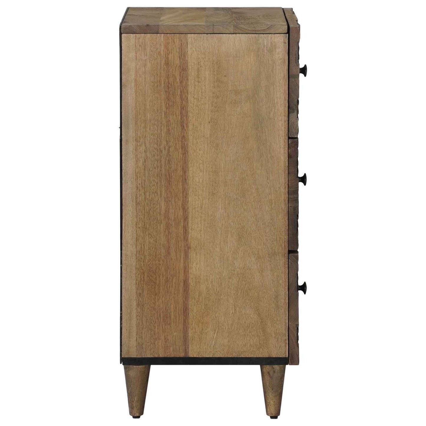 Sideboard with Drawer Brown 40 x 33.5 x 75 cm Solid Mango Wood